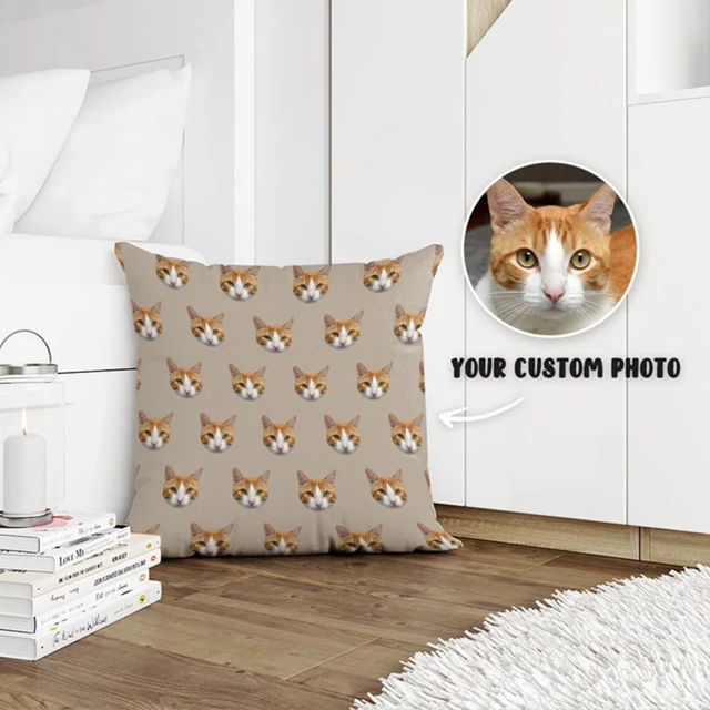 Picture of Personalized Face Pillowcase  - Pillowcase With Multiple Faces Styles - Housewarming Gift