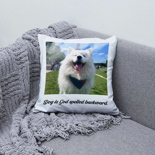 Picture of Personalized  Square Photo Pillowcase  - Custom Pillow Case - Housewarming Gift - Unique Gift For Christmas, Anniversary or Birthday