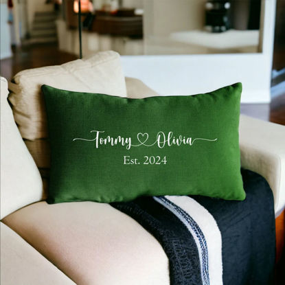 Picture of Personalized Couple Name Pillowcase - Custom With Loved One's Name - Gift For Valentine's Day