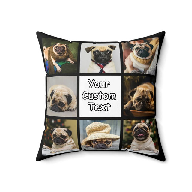 Picture of Personalized Photo Pillowcase  - Pillowcase With Multiple Photos - Housewarming Gift - Gift For Christmas, Anniversary, Birthday Or Valentine's Day