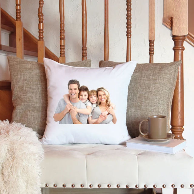 Picture of Personalized Photo Pillow case  - Custom With Family Photo Styles - Housewarming Gift - Christmas Gift