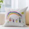 Picture of Personalized Kids Artwork Pillow Case  - Custom Pillow Case With Kids' drawing  - Unique Birthday Gift And Home Decor