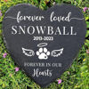 Picture of Custom Name Memorial Stone  For Pets - Personalized Memorial GraveStone Engraved - Heartwarming Gift