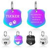 Picture of Personalized Tag for Pets With Multiple Shapes & Colors - Customized With Telephone Number - Best Gift for Pet Lovers