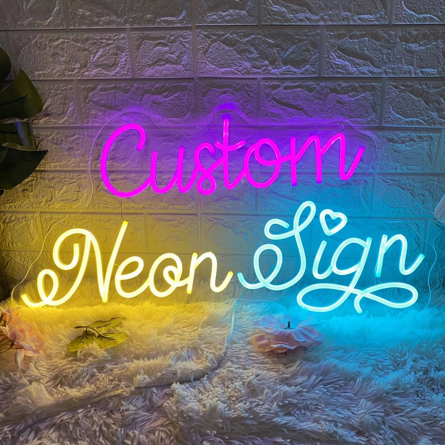 Custom Neon Signs | Neon Sign Customizable for Wall Decor ...