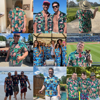 Picture of Custom Face Photo Hawaiian Shirts & Shorts - Personalized Face Photo Short Sleeve Casual Hawaiian Shirts for Family - Best Summer Beach Party Shirts - Style #1