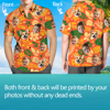 Picture of Custom Face Photo Hawaiian Shirts & Shorts - Personalized Face Photo Short Sleeve Casual Hawaiian Shirts for Family - Best Summer Beach Party Shirts - Style #16