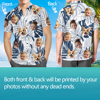 Picture of Custom Face Photo Hawaiian Shirts & Shorts - Personalized Face Photo Short Sleeve Casual Hawaiian Shirts for Family - Best Summer Beach Party Shirts - Style #19