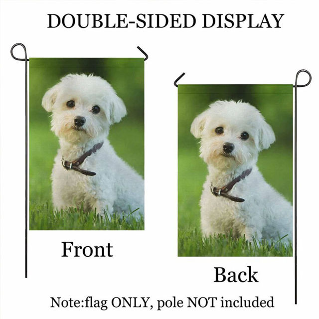 Picture of Custom Photo Garden Flag - Personalized Garden Flag - Custom Pet Flag With Multiple Photo