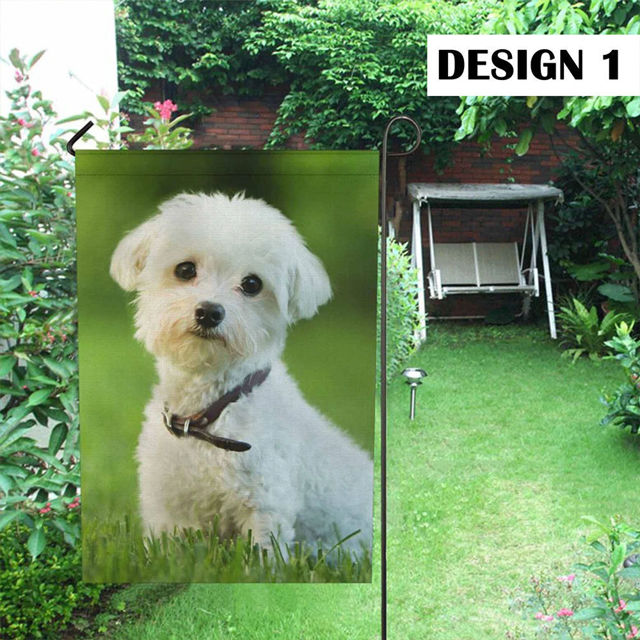 Picture of Custom Photo Garden Flag - Personalized Garden Flag - Custom Pet Flag With Multiple Photo