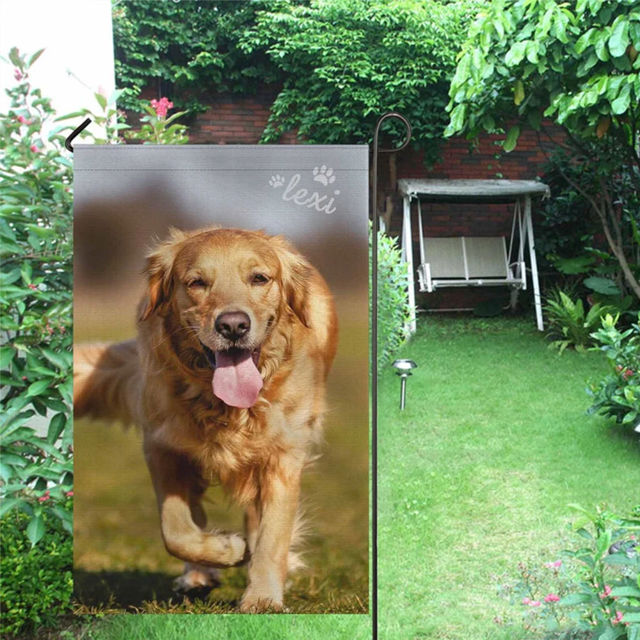 Picture of Custom Photo Garden Flag - Personalized Garden Flag - Custom Pet Flag