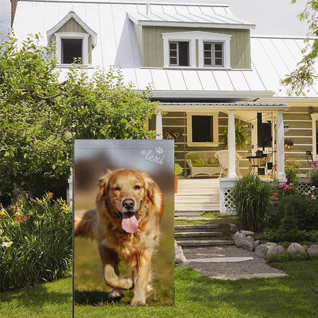 Picture of Custom Photo Garden Flag - Personalized Garden Flag - Custom Pet Flag