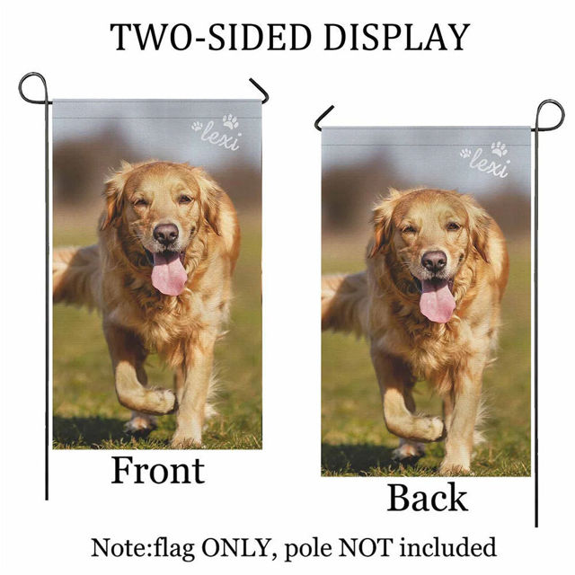 Picture of Custom Photo Garden Flag - Personalized Garden Flag - Custom Pet Flag