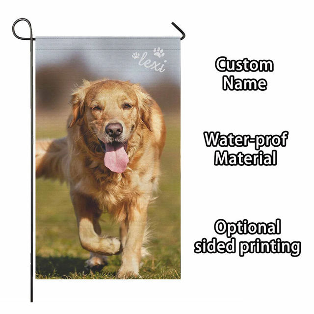 Picture of Custom Photo Garden Flag - Personalized Garden Flag - Custom Pet Flag