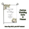 Picture of Custom Garden Flag - Personalized Wedding Flag - Custom Flag With Flower