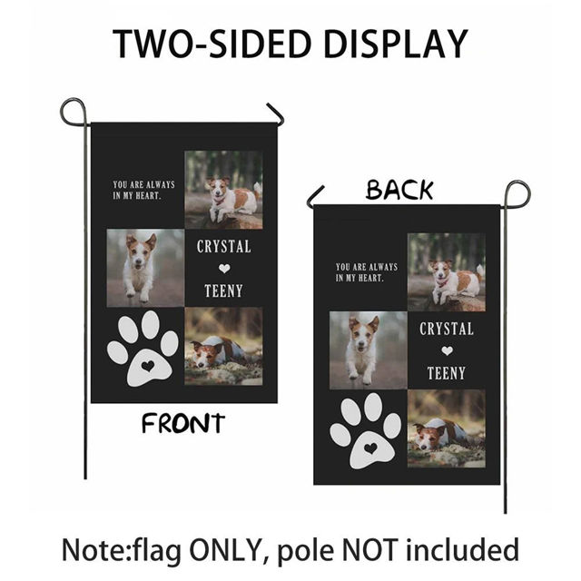 Picture of Custom Pet Garden Flag - Personalized Pet Memorial Flag - Custom Pet Flag