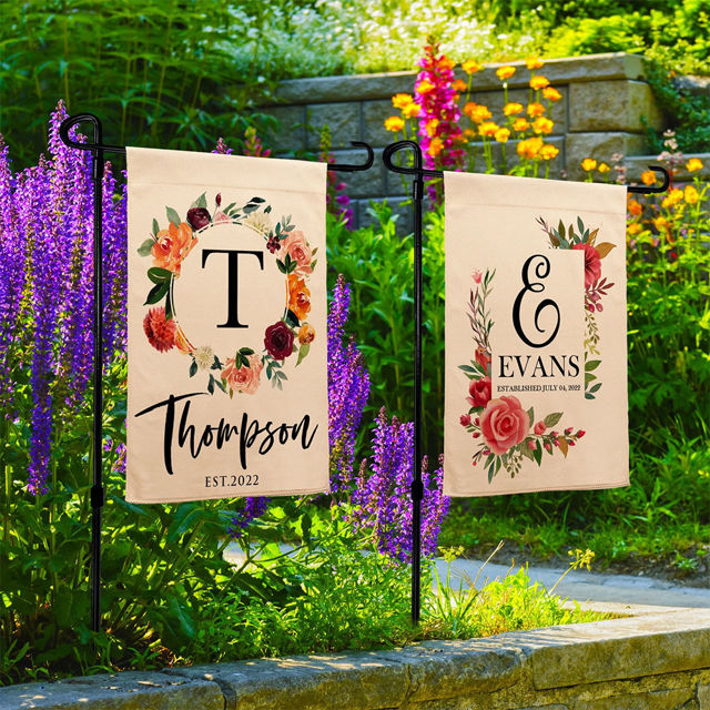 Picture of Custom Garden Flag - Personalized Flag With Name - Custom Family Garden Flag