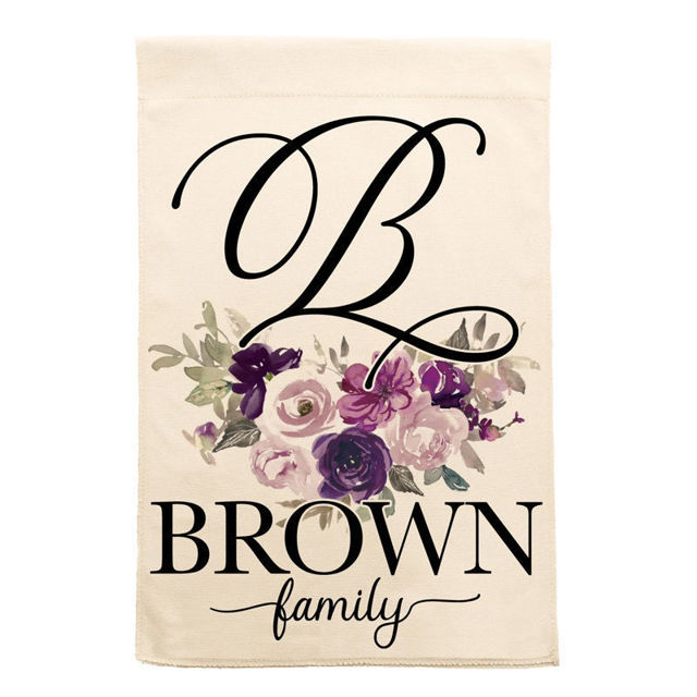 Picture of Custom Garden Flag - Personalized Flag With Name - Custom Family Garden Flag