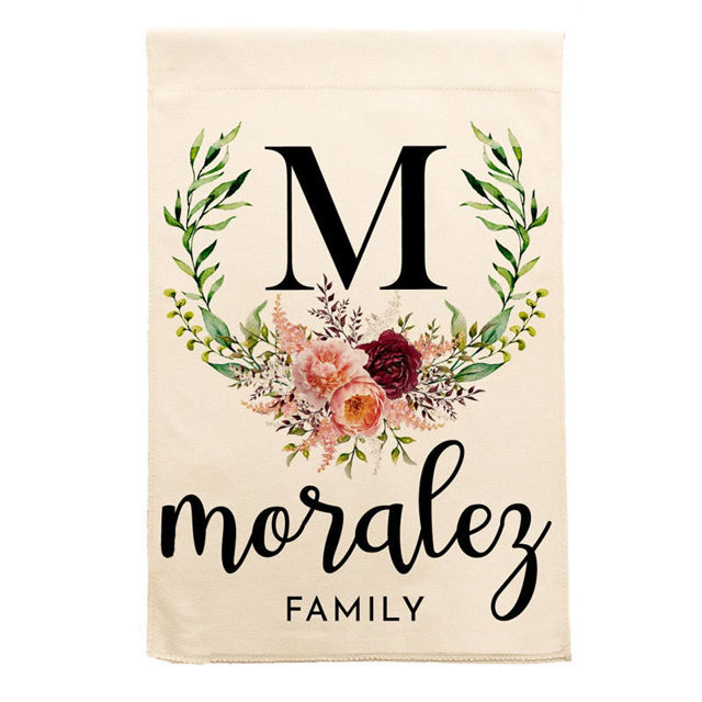 Picture of Custom Garden Flag - Personalized Flag With Name - Custom Family Garden Flag