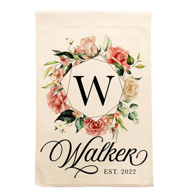 Picture of Custom Garden Flag - Personalized Flag With Name - Custom Family Garden Flag