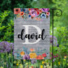 Picture of Custom Name Garden Flag - Custom Family Garden Flag- Personalized Garden Flag