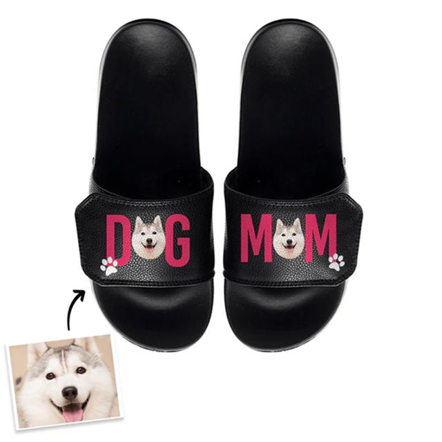 Picture of Custom Photo Slippers For Pet Person -  Custom Pet Face Slippers