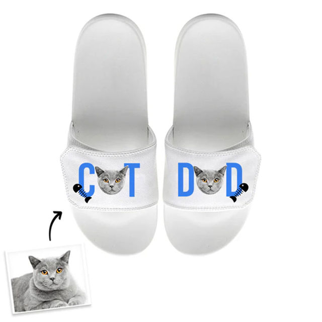 Picture of Custom Photo Slippers For Pet Person -  Custom Pet Face Slippers