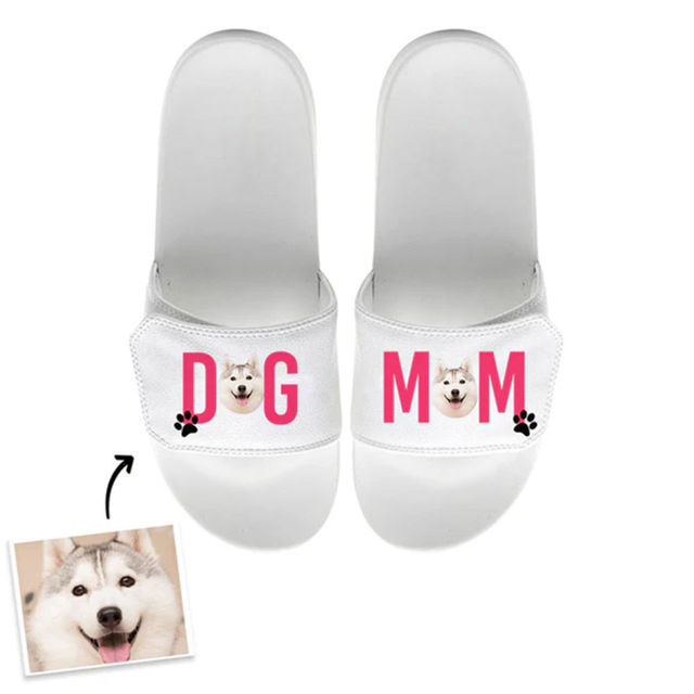 Picture of Custom Photo Slippers For Pet Person -  Custom Pet Face Slippers