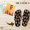 Picture of Personalized Photo Slippers - Custom Flip flops With Face - Best Vacation Gift