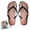 Picture of Personalized Photo Slippers - Custom Flip flops With Face - Best Vacation Gift