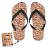 Picture of Custom Flip Flops With Face - Personalized Flops With Fun - Custom Slippers - Best Vacation Gift