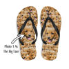 Picture of Custom Flip Flops With Face - Personalized Flops With Fun - Custom Slippers - Best Vacation Gift