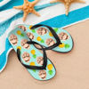 Picture of Custom Pineapple Flip Flops - Personalized Flops With Fun - Custom Slippers - Vacation Gift For Friends