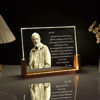 Picture of Custom Crystal Night Light: Personalized Crystal Photo Frame With A Warm Color Light Base