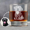 Picture of Custom 3D Laser Whiskey Glass Cup - Etched Photo Rocks Glass - PBest Gift For Father's Day, Holiday, Christmas and birthday