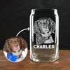 Picture of Custom Can Glass Cup - Personalized Glass Cup With Photo - Best Gift For Father's Day, Anniversary and Birthday