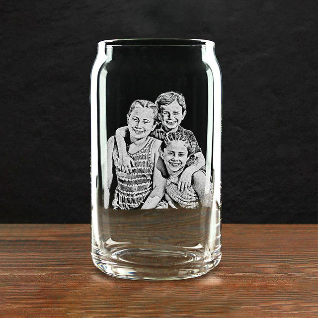 Picture of Custom Can Glass Cup - Personalized Glass Cup With Photo - Best Gift For Father's Day, Anniversary and Birthday