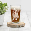 Picture of Custom Pint Glass Cup - Personalized Glass with Photo - Best Gift for Father's Day, Anniversary or Pet Person