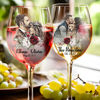 Picture of Personalized Wine Glass With Photo - Custom Wine Glasses - Wedding Gift