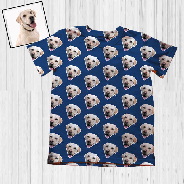 Picture of Personalized Pet Photo Gift Custom Face T-shirts