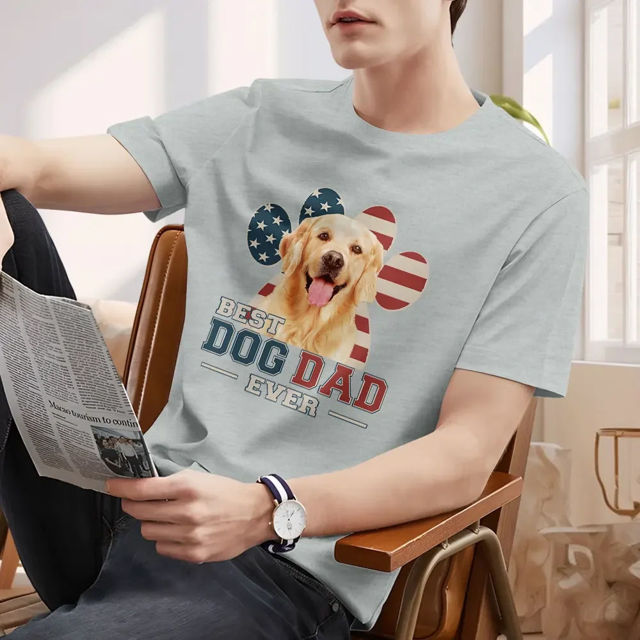 Picture of Custom Pet T-Shirt - Personalized T-Shirt with Photo - Funny Gift for Dog Person