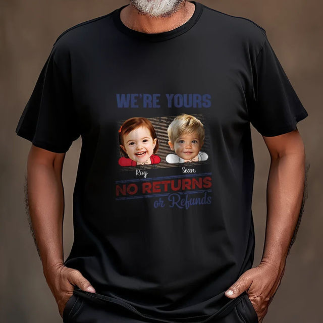 Picture of Custom Funny T-Shirt - Personalized T-Shirt with Photo - Funny Gift for Parents