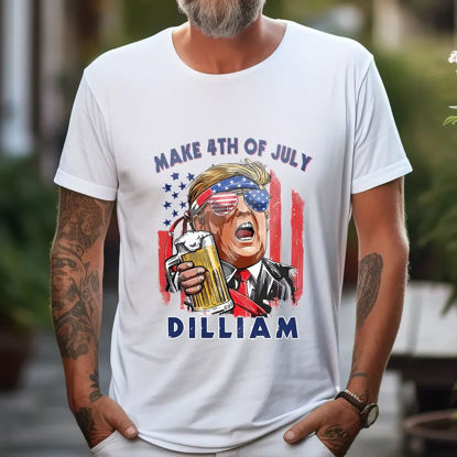 Picture of Trump Custom Funny T-Shirt - Personalized T-Shirt with Face