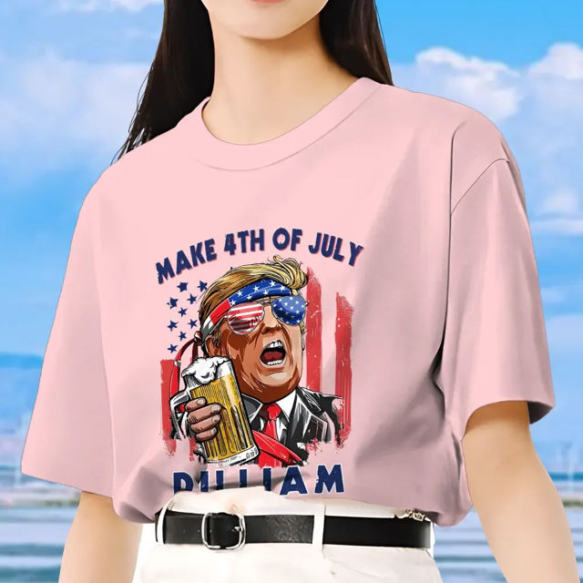 Picture of Trump Custom Funny T-Shirt - Personalized T-Shirt with Face