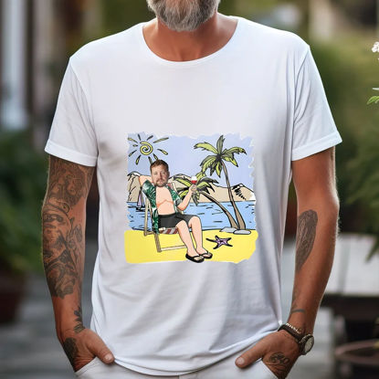 Picture of Custom Funny T-Shirt For Father's Day - Personalized T-Shirt with Face