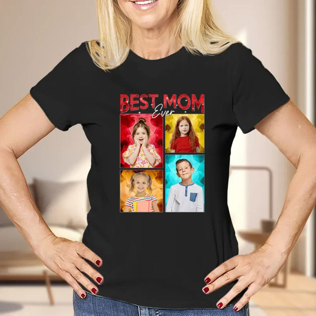 Picture of Personalized T-Shirt with Photo - Custom Photo T-Shirt - Best Mother's day Gift