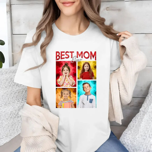 Picture of Personalized T-Shirt with Photo - Custom Photo T-Shirt - Best Mother's day Gift