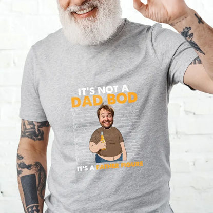 Picture of Custom Father's Day T-Shirt - Personalized Funny T-Shirt with Face - Gift for Dad