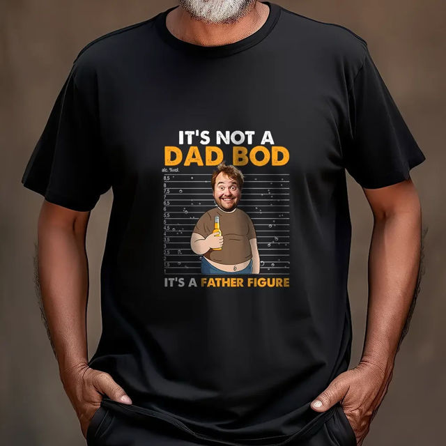 Picture of Custom Father's Day T-Shirt - Personalized Funny T-Shirt with Face - Gift for Dad