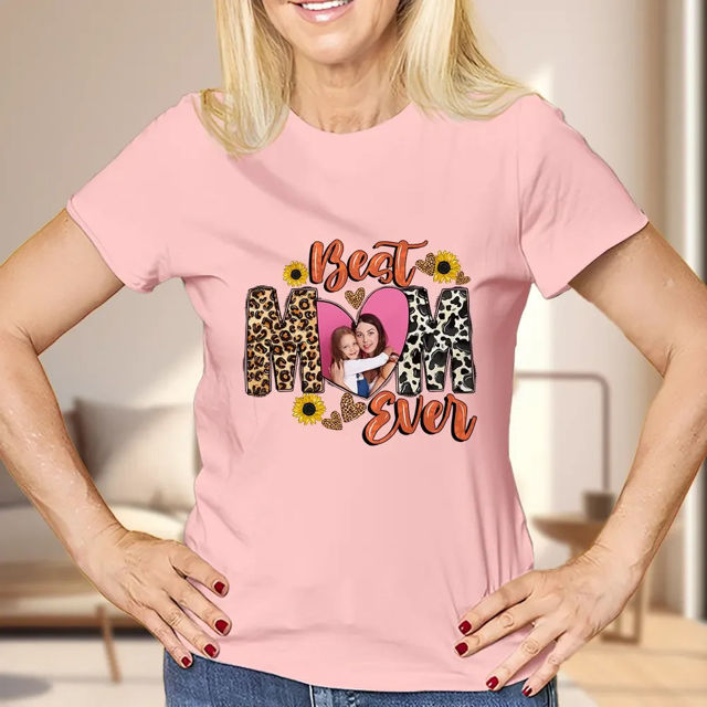 Picture of Personalized T-Shirt with Photo - Custom Sweet Mother's Day T-Shirt - Funny Gift for Mom